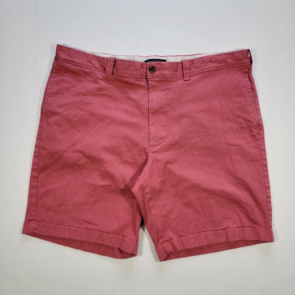 J.Crew MERCANTILE FLEX Men's Chino Shorts Coral Pink Cotton Blend Size 38 / 8.5"